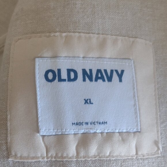 Old Navy Linen-Blend Suit, XL Blazer & Loose Taper Ankle Pants "A Stone's Throw" - Picture 9 of 9